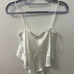 NWT Zara White Satin Cami